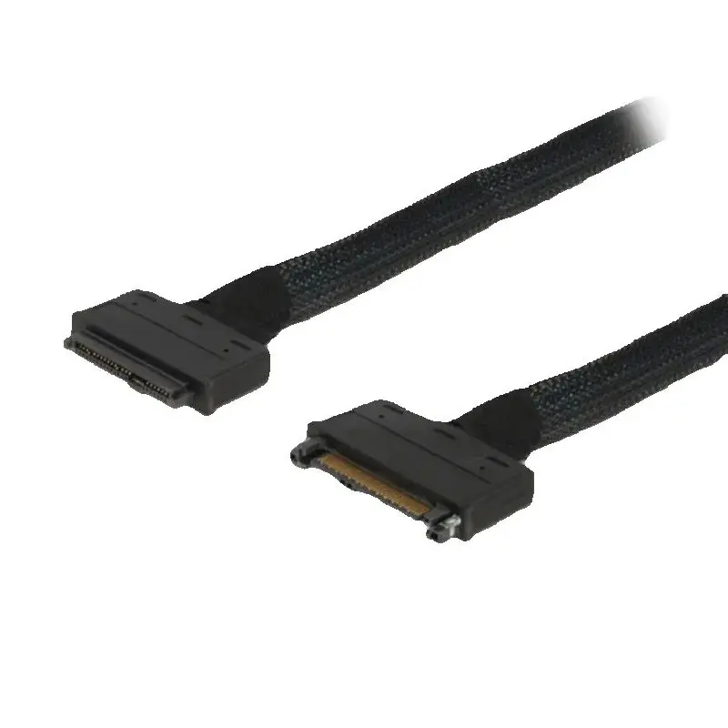 U.2 U2 SFF-8639 NVME PCIe SSD Cable Male to Female Extension 50cm 68pin