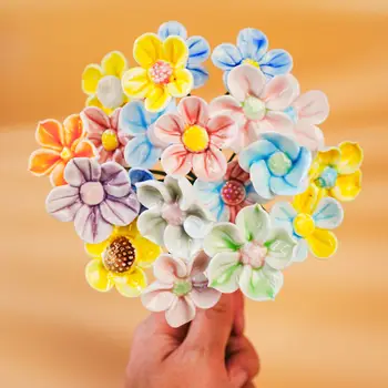12 best sales Ceramic flowers - №9