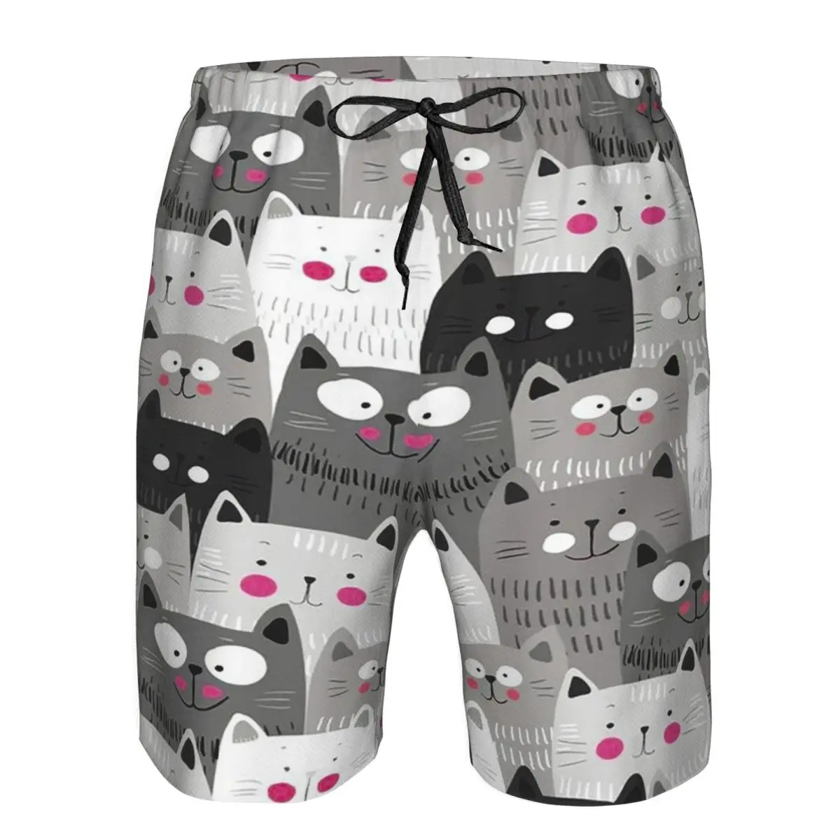 Cats Trunks Beach Board Shorts Casual Quick Dry Swimming Summer Men Pants