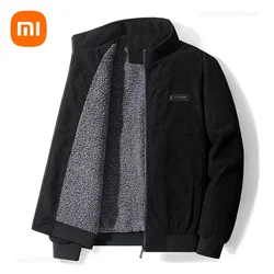 Xiaomi Men Clothing 2023 New Corduroy Coat Men's Winter Lamb Coat Winter Top Plus Velvet Thickened Large Size Jacket