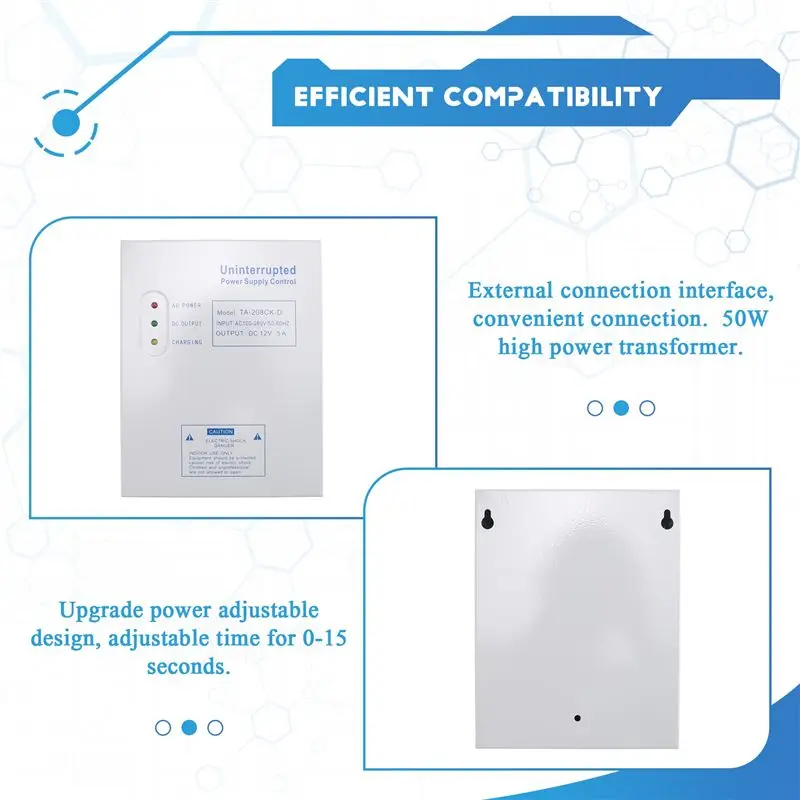 

Daily Sale 208CK-D AC 110-240V DC 12V/5A Door Access Control System Switching Supply Power UPS Power Supply