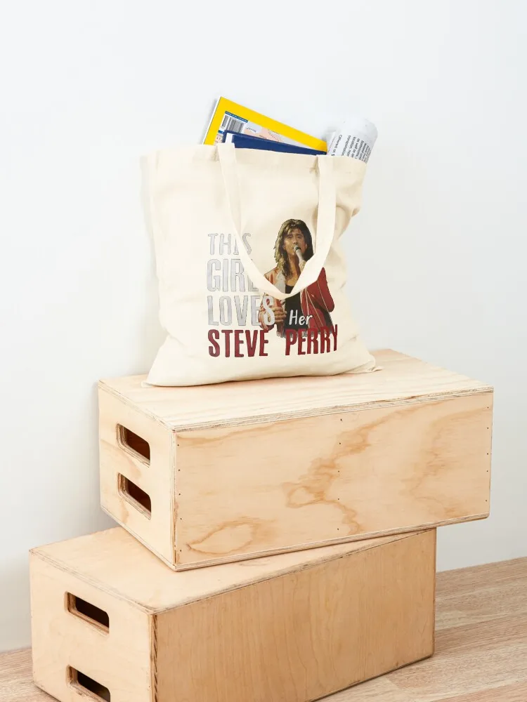 This Girl Loves Her Steve Perry Tote Bag reusable grocery bags the tote bag