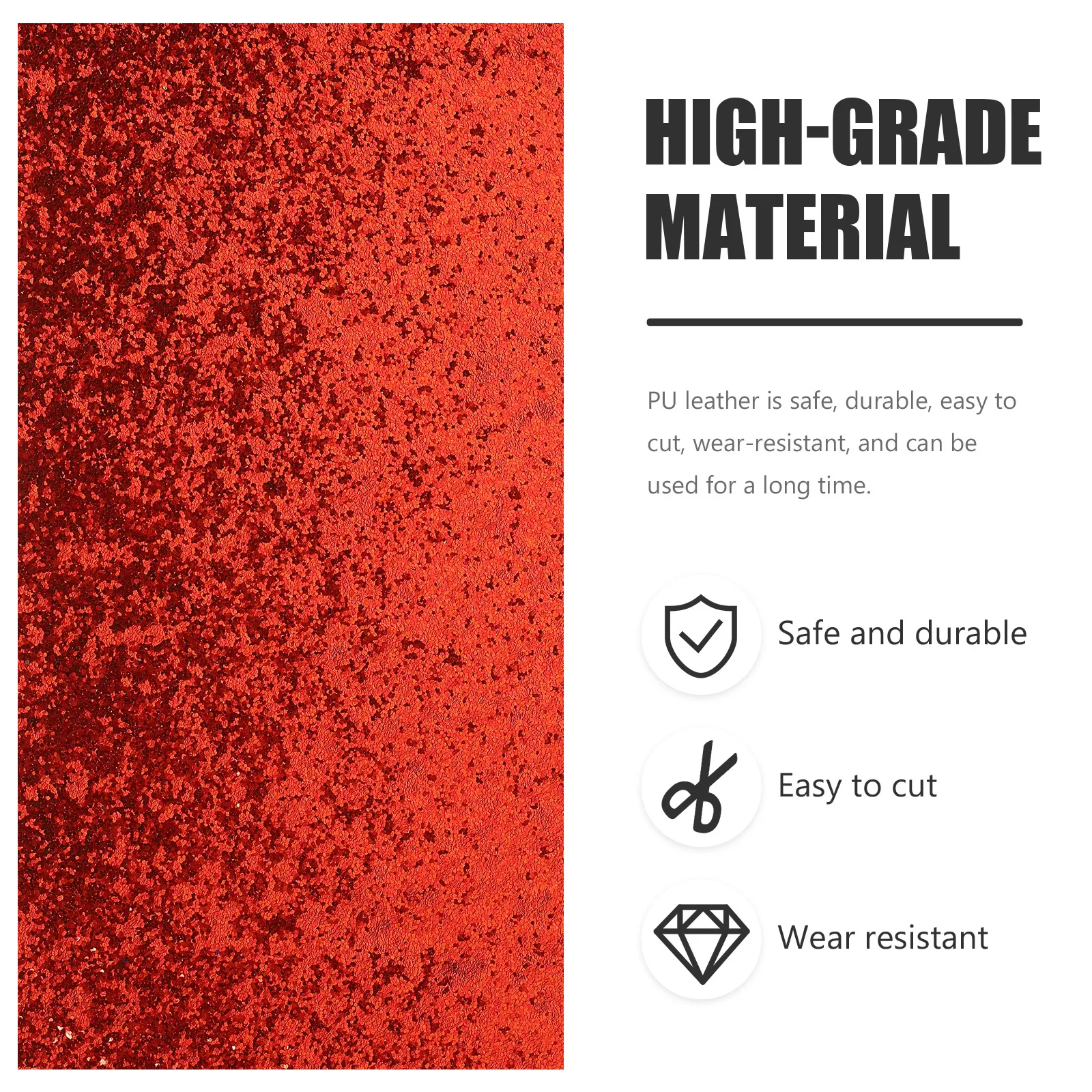 

Glitter Pu Fabric Sheets For Diy Crafts Sewing Accessories Chunky Sequin Craft Material Decorative Bag Making Handmade Clothing