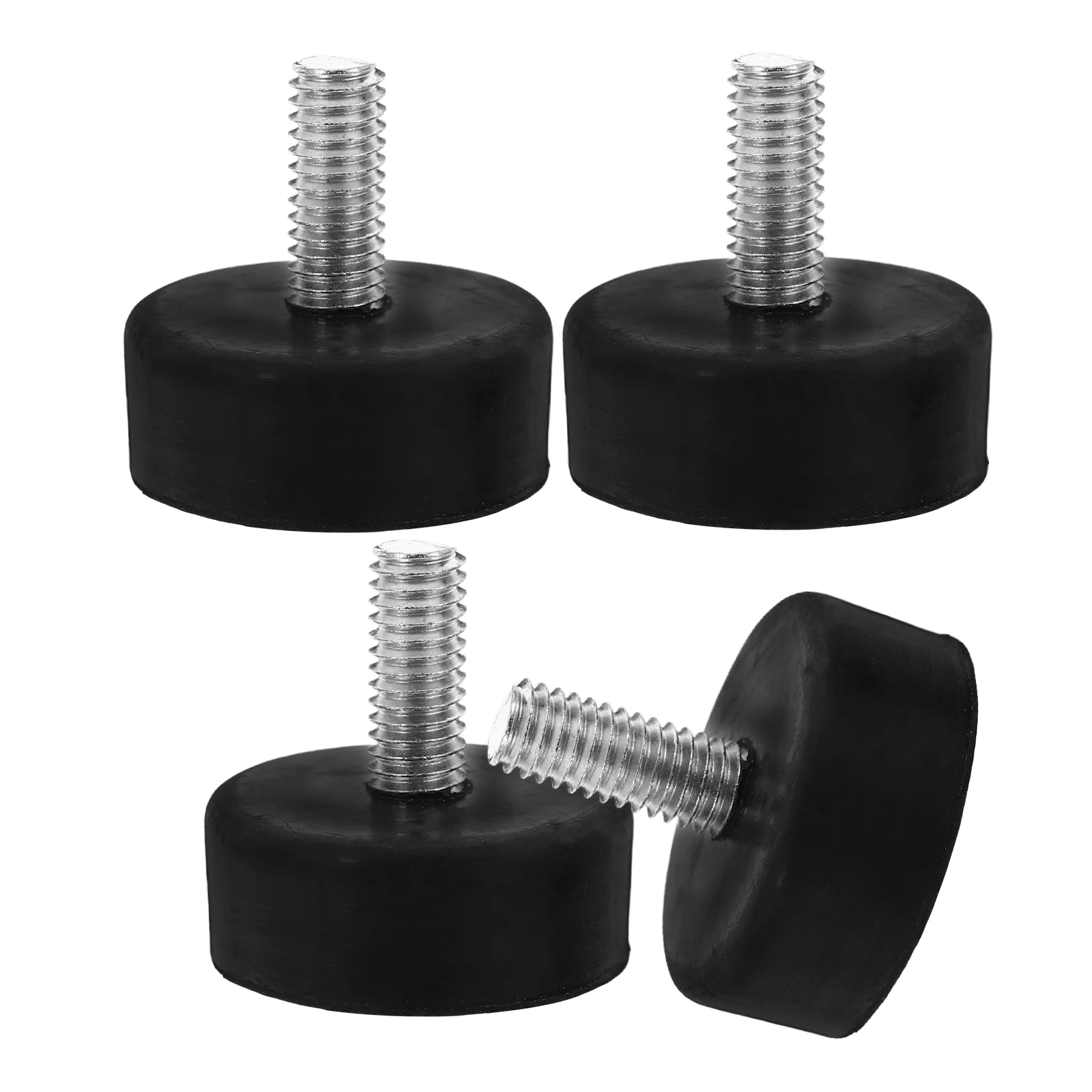 

4Pcs Adjustable Rubber Furniture Leveling Feet Vibration Shock Absorber Pads Screw on Chair Table Legs Floor Protectors