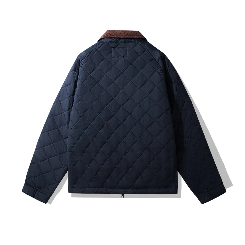 Chaqueta Acolchada Pana Hombre Retro Invierno - alternate angle