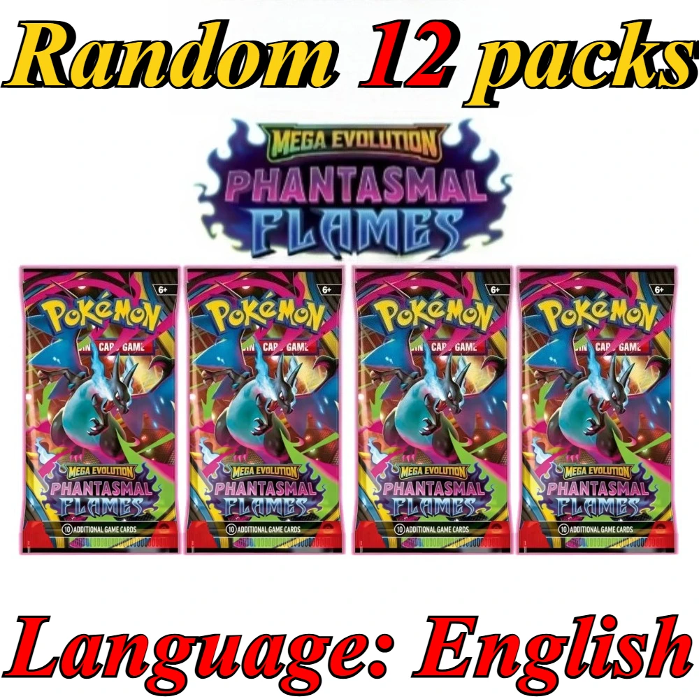 10 Pokémon Card Packs, Bright Stars,151 Prismatic Evolutions,PALDEAN FATES,English Reinforcement,Battle Transaction Card Gift