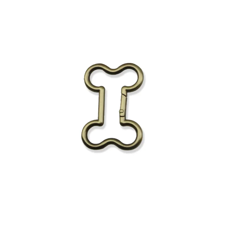 10-50-100PCS 20MM 32MM 38MM Metal Bone Shape Ring Buckle For Bags Shoulder Belt Strap Open Clasp Clips Keychain Hook Accessories