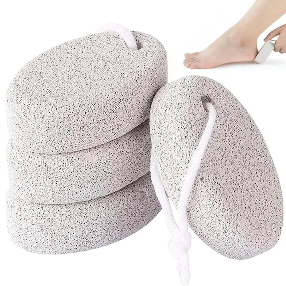 Elliptical Natural Pumice Stone Feet Dead Skin Hard Grinding Foot Stone Exfoliation Tool Accessories Foot Scrubber