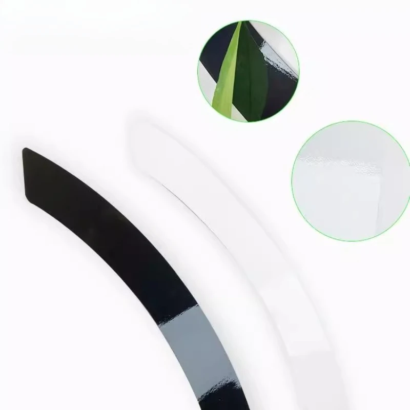 Car Magnetic Wheel Eyebrow Bright Strip Black And White Light Anti-scratch Contour Collision Invisible Protective Modification