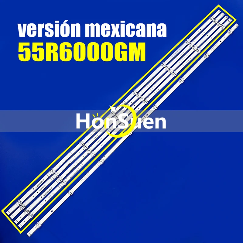 5/10kit Led backlight strip for Hisense 55r6000gm 55r6000 55R6000G