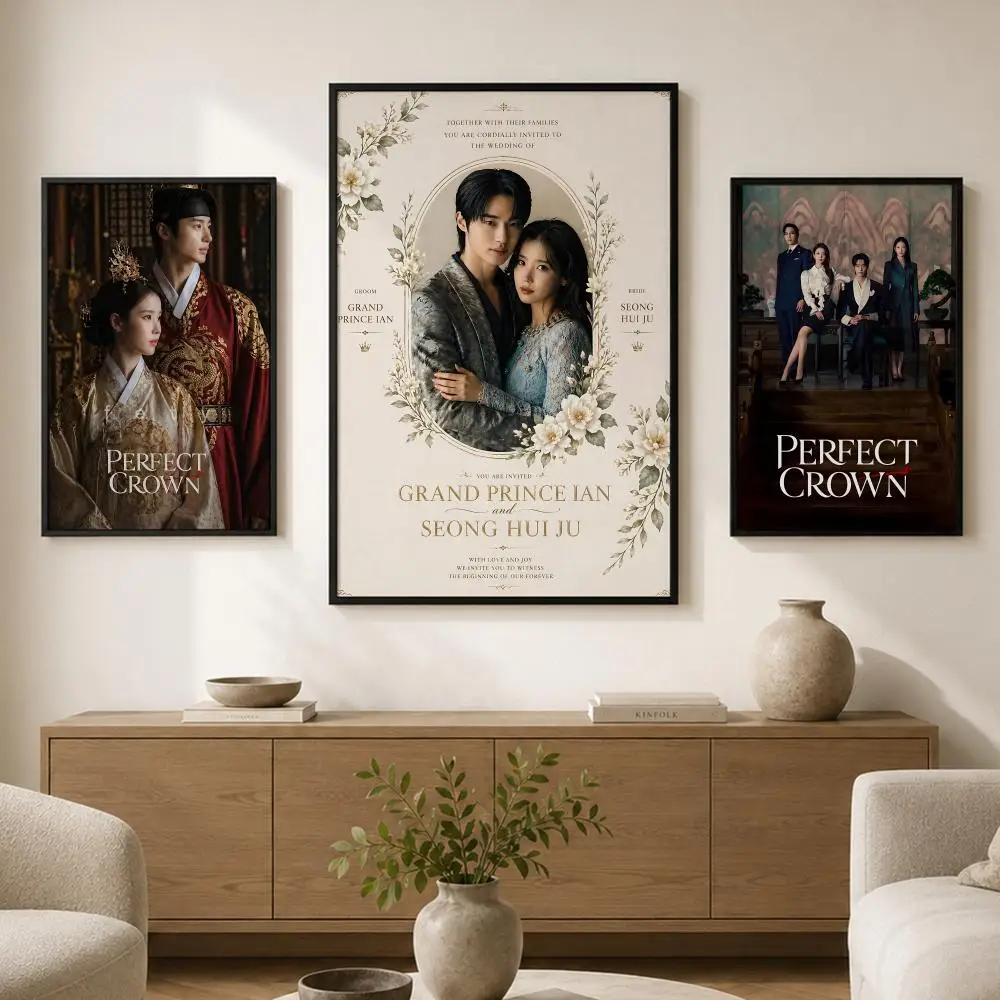 Perfect Crown Poster Waterproof PP paper Self-Adhesive High-Definition Decorative Art Suitable for Living Bedrooms Gifting