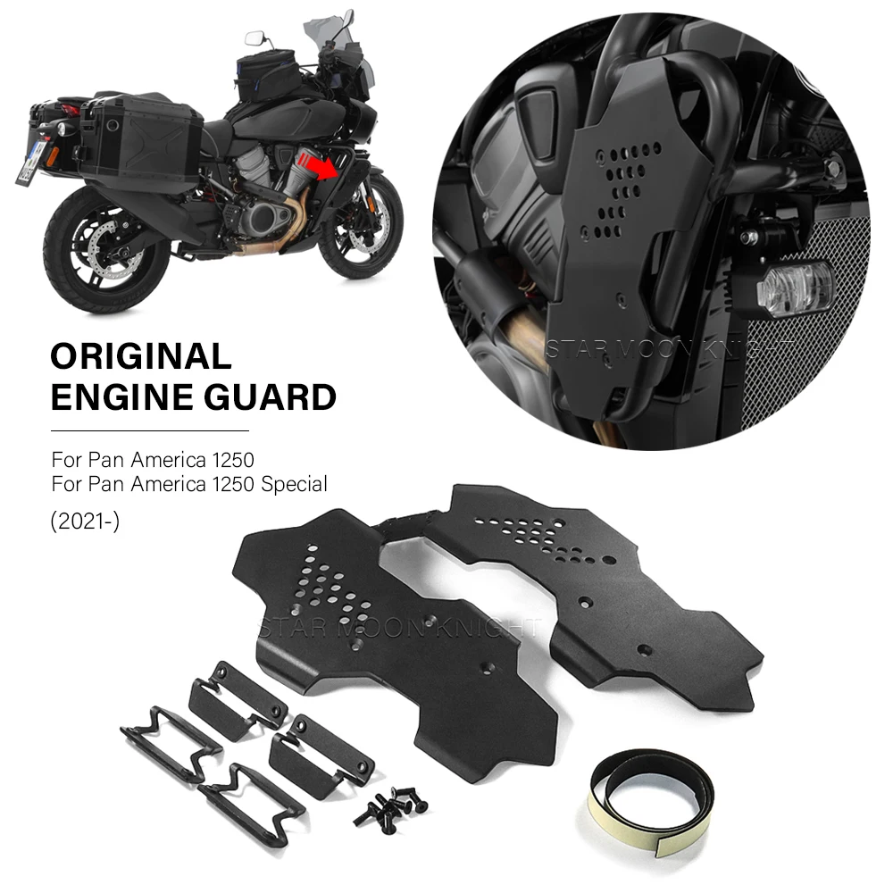 

Engine Guards For RA1250S Pan America 1250 S Special 2021 2022 Fairing Protection Cylinder Filler Plate Bumper Protector Cover