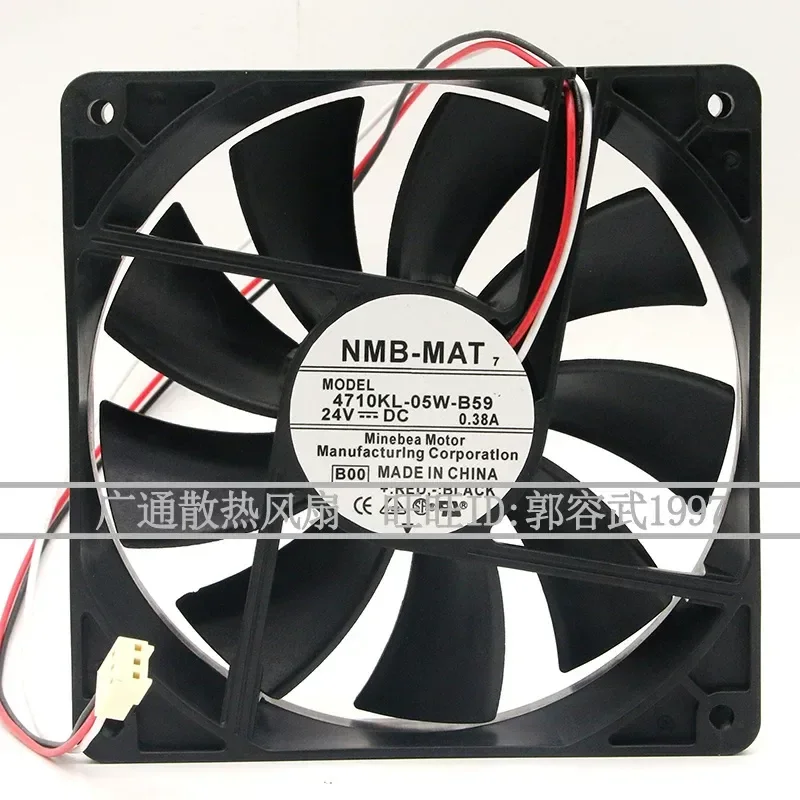 for NMB 4710KL-05W-B50/B59 24V 0.38A Cooling Fan for Kawasaki Robot FANUC Inverter Dispersive Fan