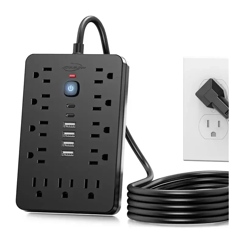 17 in 1 US standard USB porous PD fast charging plug with socket