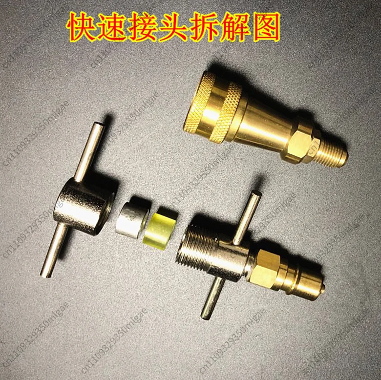 HVAC Pressure Test Repair Accessories，Rotary Refrigerant Charging Valve, Quick Coupler for Refrigerator Fluoridation