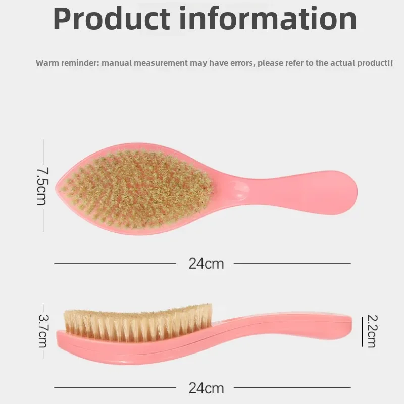 تدليك الوجه فرشاة شعر الخنزير الخشن للرجال اللحية الحلاقة مشط الوجه فرشاة تنظيف الشعر موجة مشط انخفاض الشحن #6
