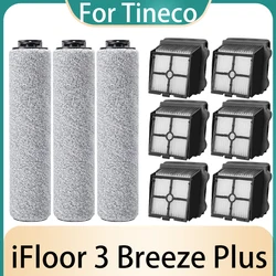 Roller For Tineco iFloor 3 Breeze Plus/Floor One S3 Vacuum Cleaner Accessories Spare Parts Roller Brush HEPA Filter Replacements