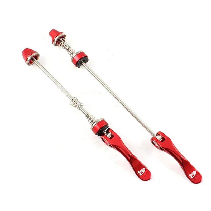 

2Pcs MTB Road Bike Wheel Locking Security Quick Release Skewer Anti Theft Skewer Stainless Steel Hub Shaft Fixed Quick Release