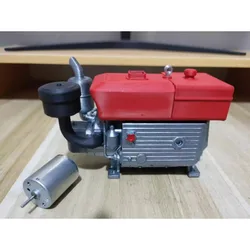 Simulated Single-cylinder Diesel Engine Model with Motor for 1/10 RC Crawler Car Traxxas TRX4 Defender AXIAL SCX10 RC4WD Parts