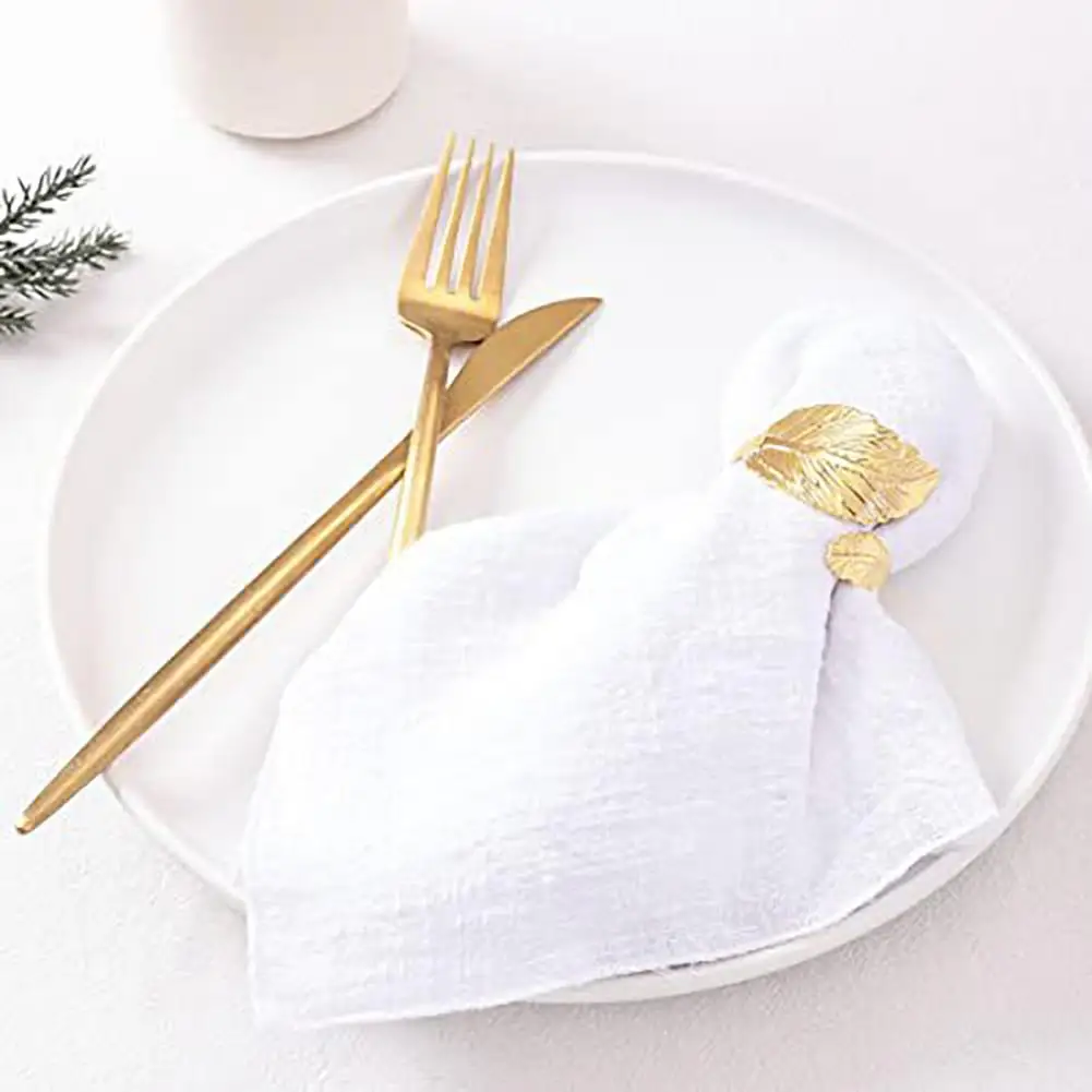 42*42cm Boho Gauze Napkins Cotton Gauze Napkins Rustic Style Solid Color Napkins For Baby Shower Wedding Tea Party Decoration