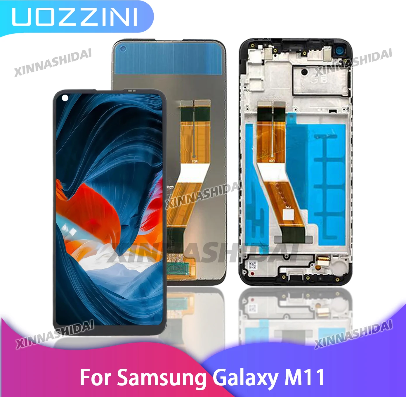 Pantalla LCD de calidad AAA para Samsung Galaxy M11, conjunto de digitalizador de pantalla táctil + marco para piezas de repuesto de Galaxy M11 LCD