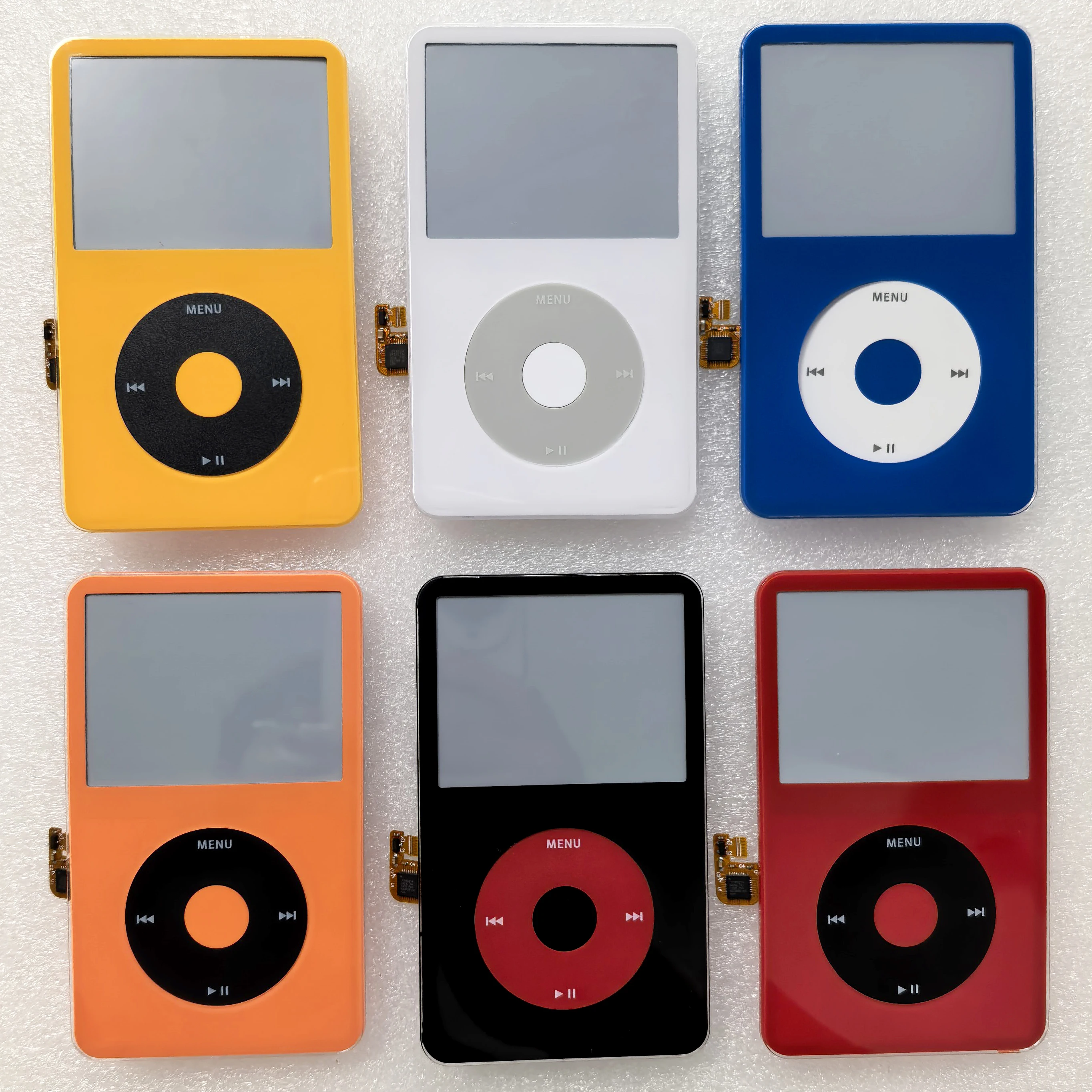Für iPod Classic 5. und 5.5. Generation Video A1136 Vordere Frontplatte Gehäusebaugruppe + Clickwheel Mitteltasten-Gehäuseabdeckung 30GB 60GB 80GB – Detail 2