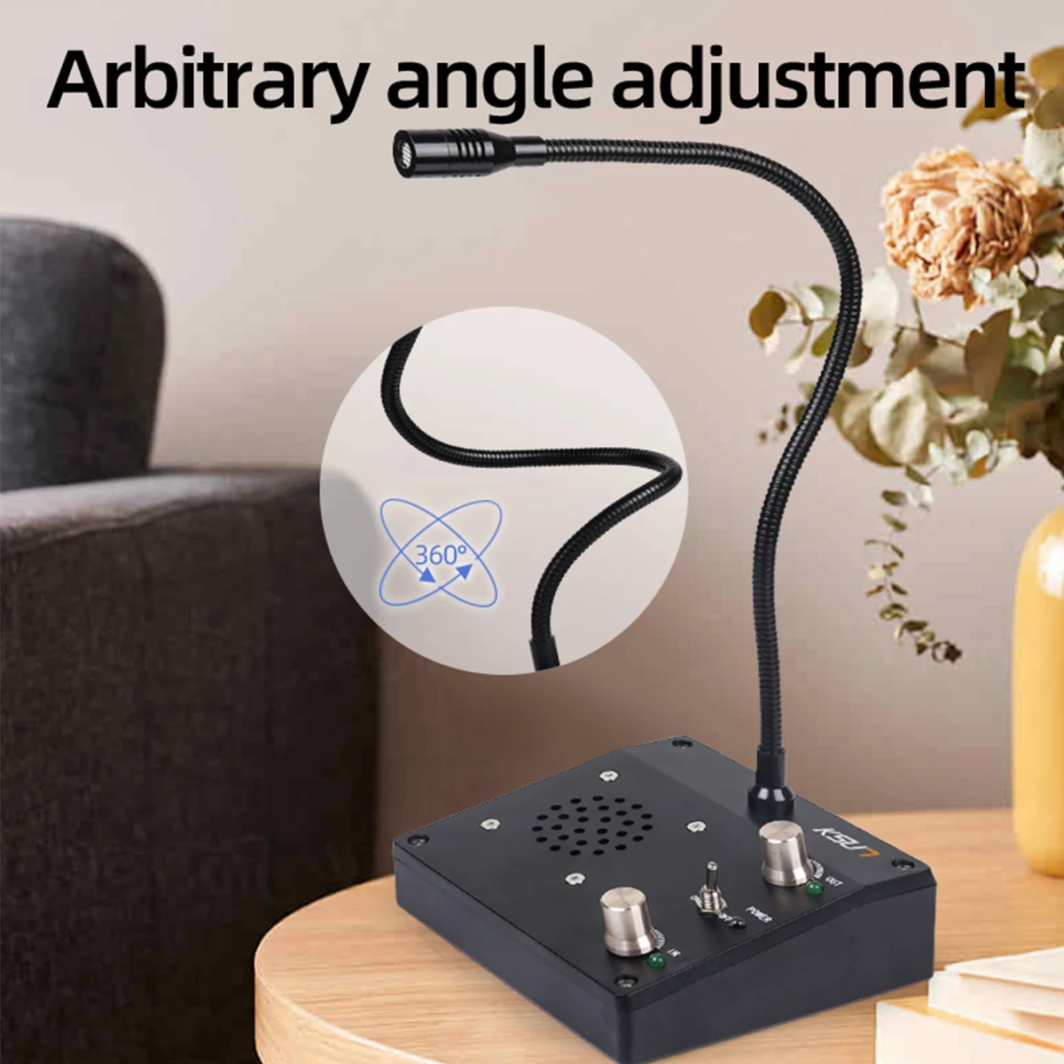 KSUN Q52 Window Intercom Wireless Speaker System Bank Hospital Counter Two Way Intercom