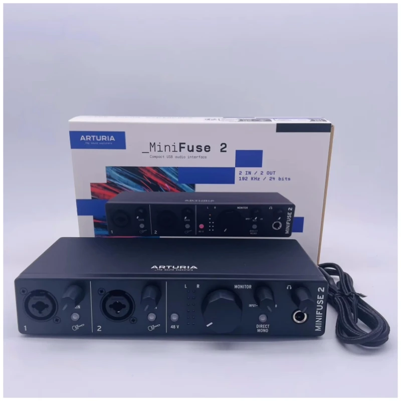 MiniFuse 2 Portable USB-C Audio Interface 2 in / 2 Out for Guitar Recording,broadcasting and Live Multitrack Performance