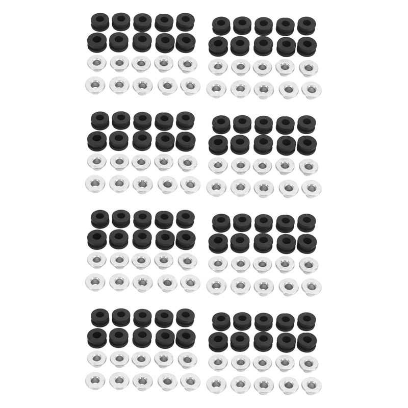 

80Pcs Motorcycle Rubber Grommets For Honda For Yamaha For Suzuki For Kawasaki Fairings