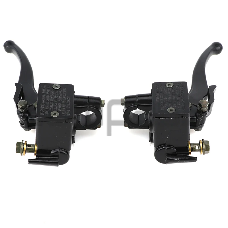 Handlebar Hydraulic Brake Lever With Parking Brake For 150-250cc GY6 ATV Quad Bike Parts 22mm Left /Right Front Master Cylinder