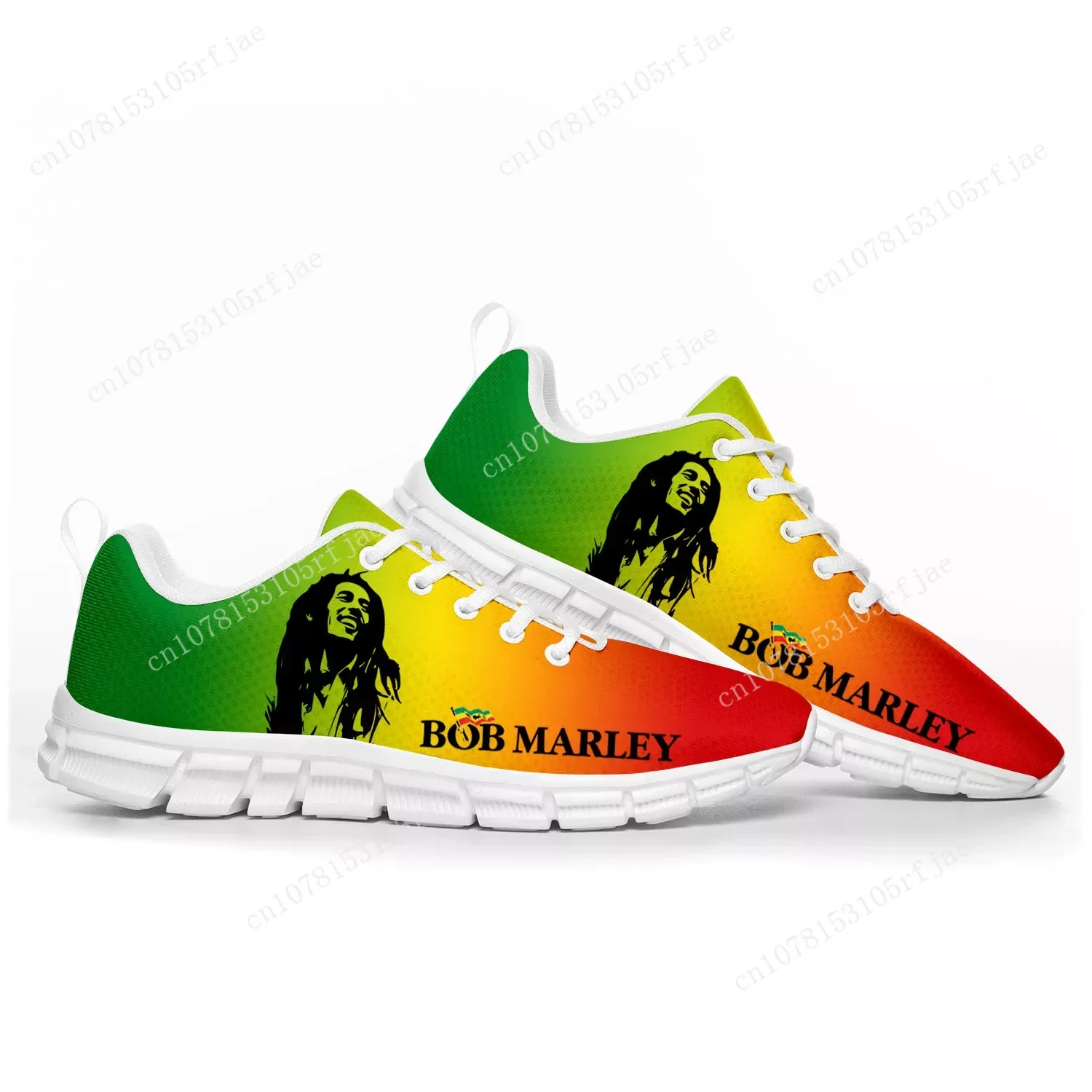 Reggae Rock Music Star Bob Marley zapatos deportivos para hombres, mujeres, adolescentes, niños, zapatillas de deporte personalizadas, zapatos de pareja de alta calidad