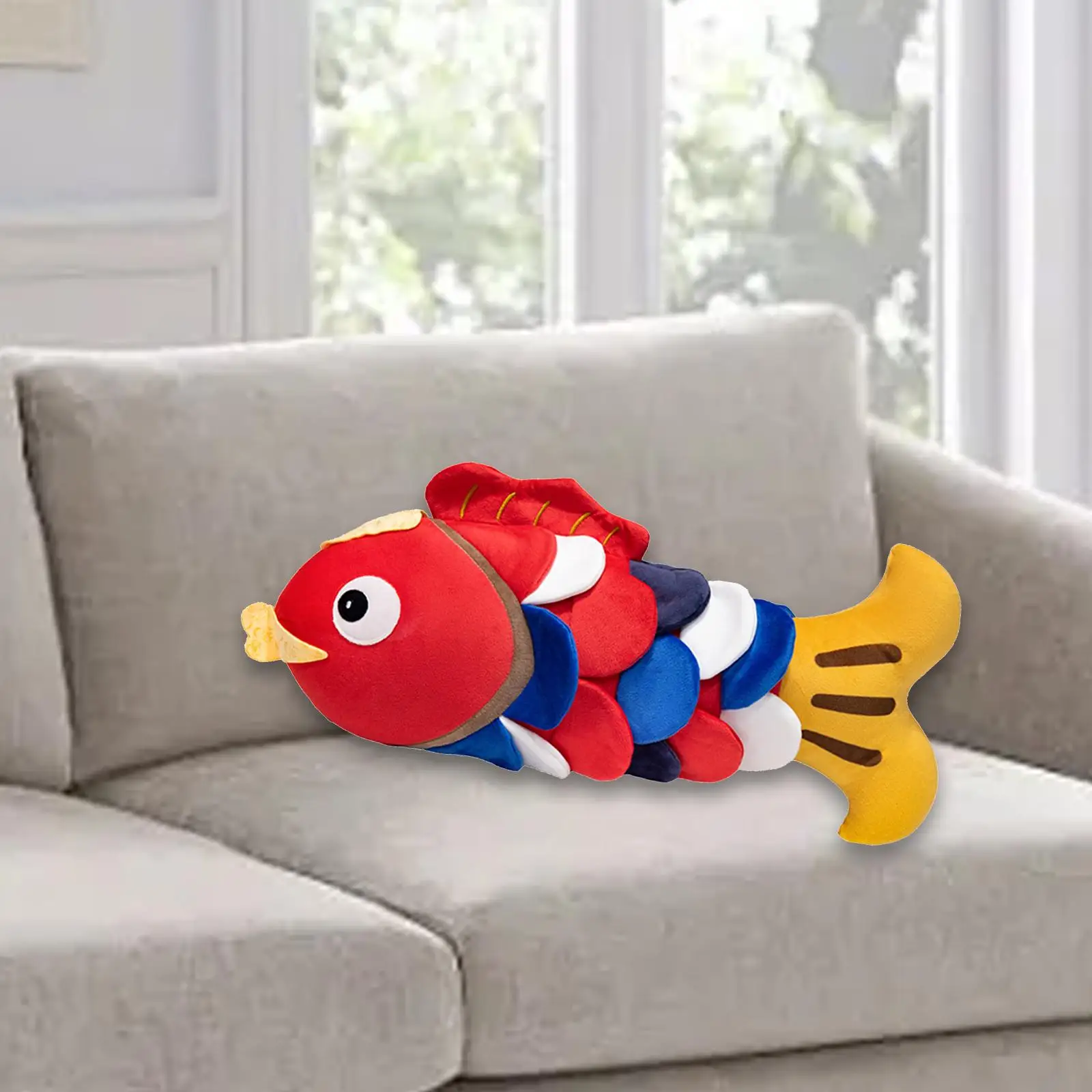 

Simulation Fish Plush Toy Home Decoration 65cm Toy Pillow Koi Fish Stuffed Toy Stuffed Carp Toy for Holiday Adults Kids Children