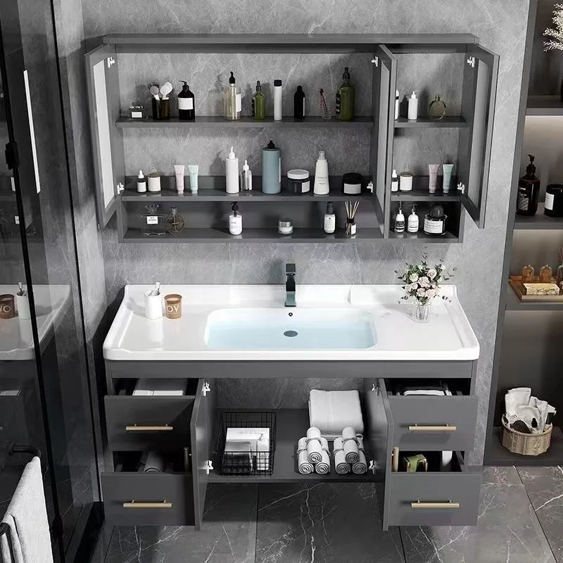 Lavabo intégré, meuble de salle de bain, vanité, lavabo.