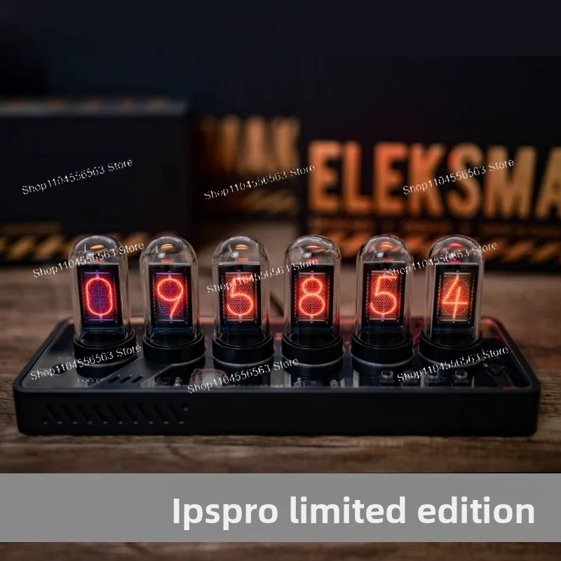RGB Simulated Nixie Tube Clock – Creative Eleksmaker Desktop Ornament for Gaming Setup, Ideal Festival Gift for Boyfriend