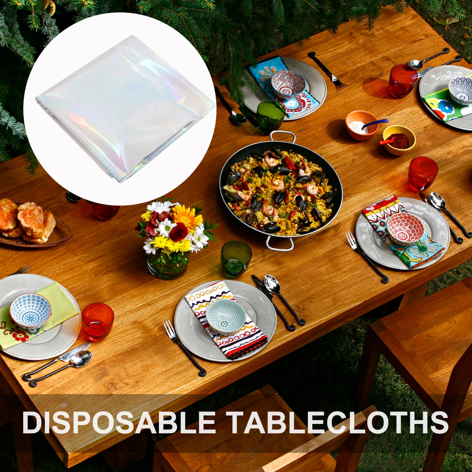 

Chic Aluminium Film Tablecloth For Dinner Parties And Celebrations Elegant Table Decoration