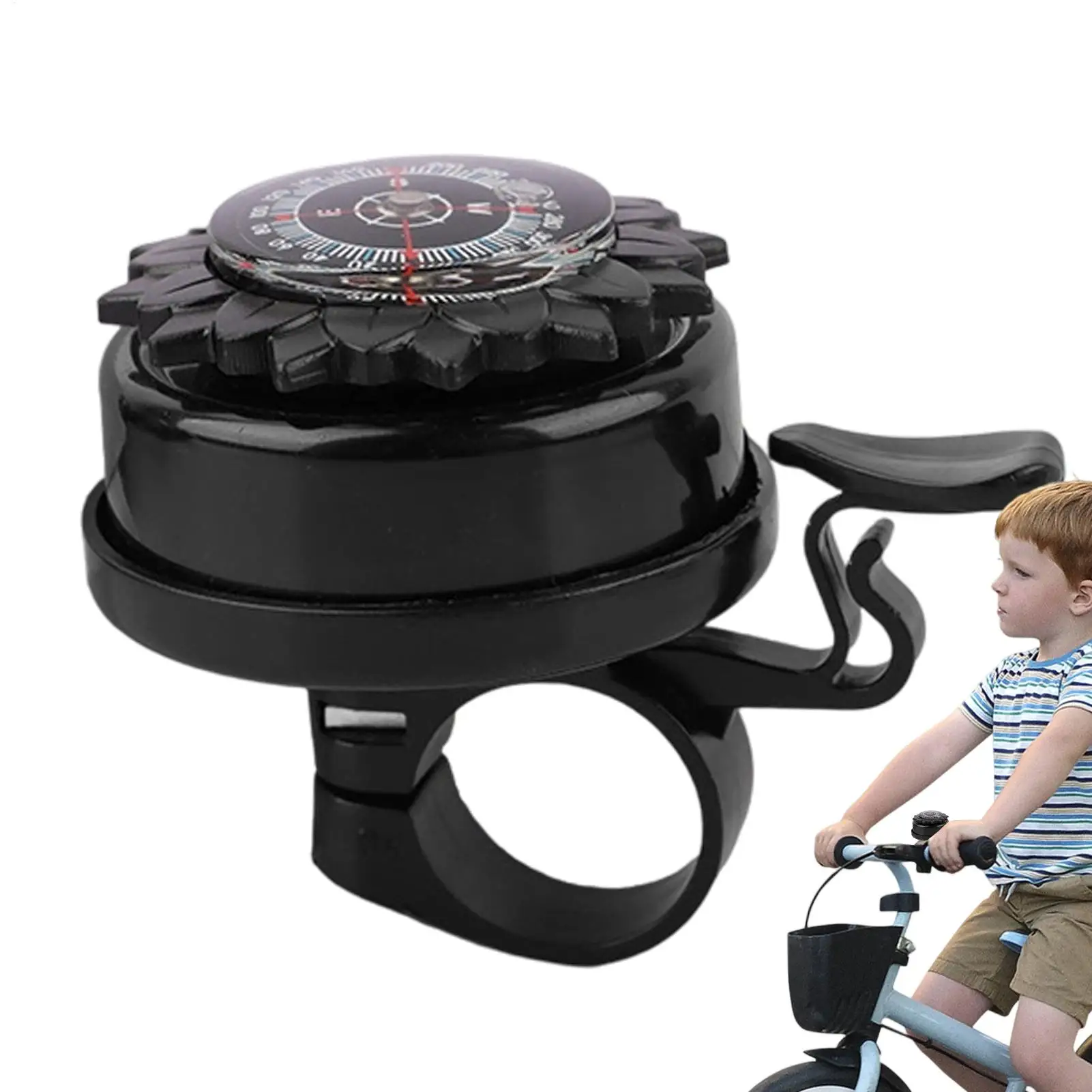 

Bike Ring Bell Bike Compass Bell Handlebar Chime Compass Cycling Accessory For Park Mountain Outdoor Beach Sports School City