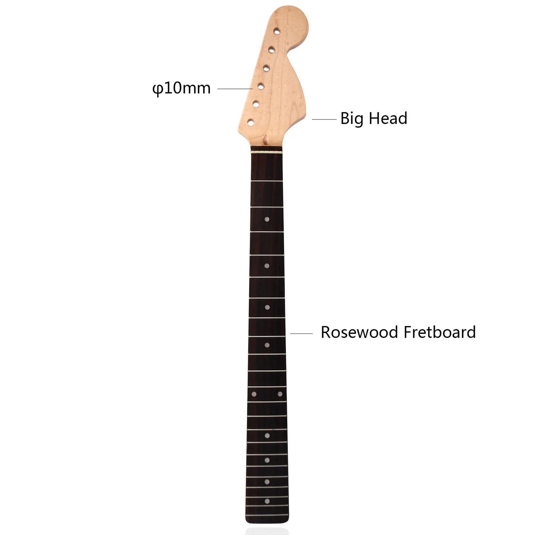 

Electric Guitar Neck Maple 22 Fret Rosewood Fingerboard for Musicians And Musicians Equipment