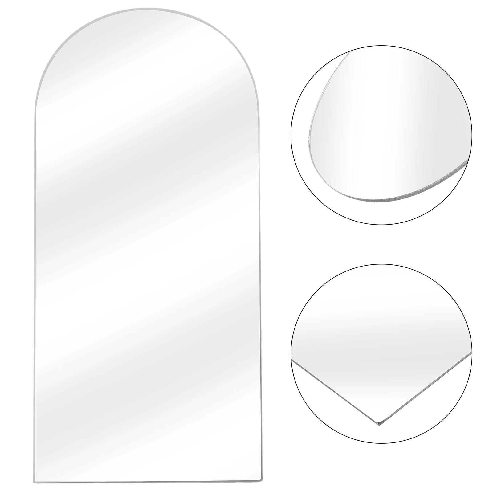 

Decorative Mirror Irregular Desk Bathroom Vanity Curve Wall Household Acrylic for Make up Decoration Wall Hanging Mirror