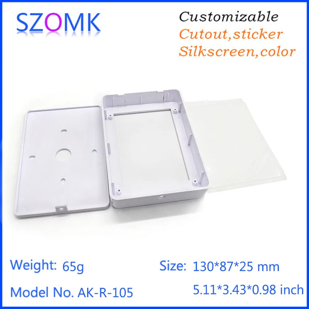 1Pcs new arrival szomk plastic RFID electronics enclosure box 130*87*25mm door entrance enclosure system control project box