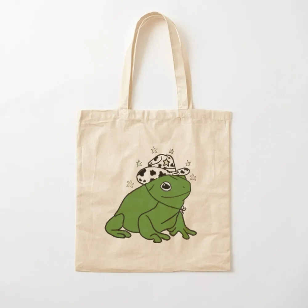 Frog with a cowboy hat  Tote Bag Lady bags Eco bag Tote Bag