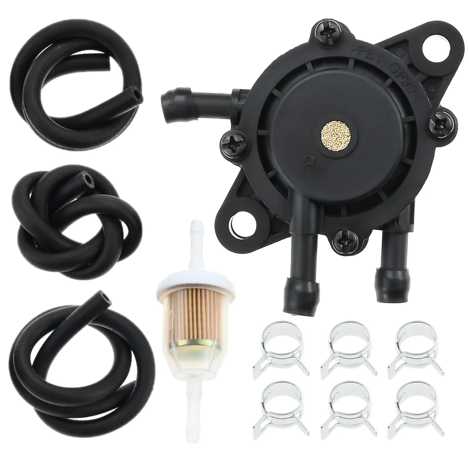 Kit de braçadeiras de filtro de bomba de combustível para briggs & stratton trator de grama kohler honda 17hp-25hp pequeno motor equitação cortador de grama 491922 808656