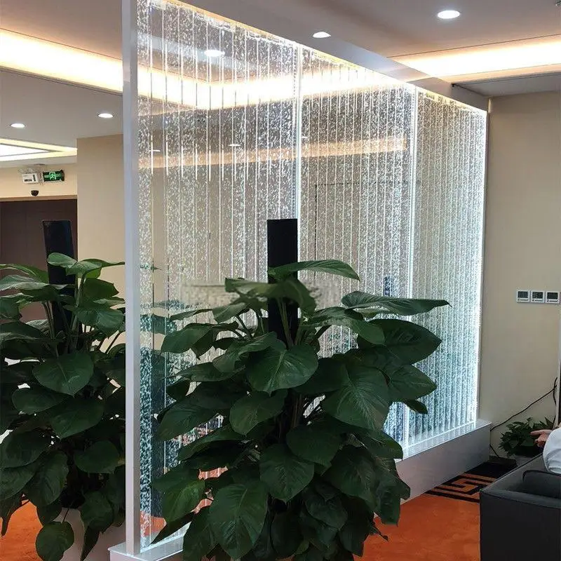 Custom. [Colorful Remote Control] Intelligent Curtain Wall Screen Living Room Landscape Partition Home Hallway