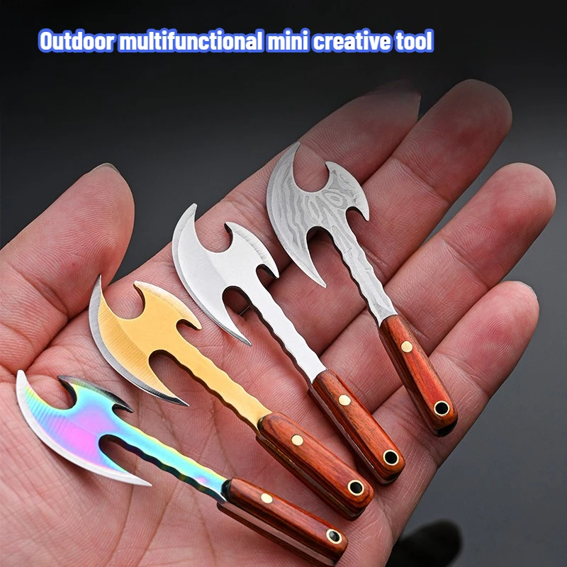 

4PCS New Outdoor Multifunctional Mini Tool Portable and Portable Creative Unboxing Axe EDC Pocket Tool