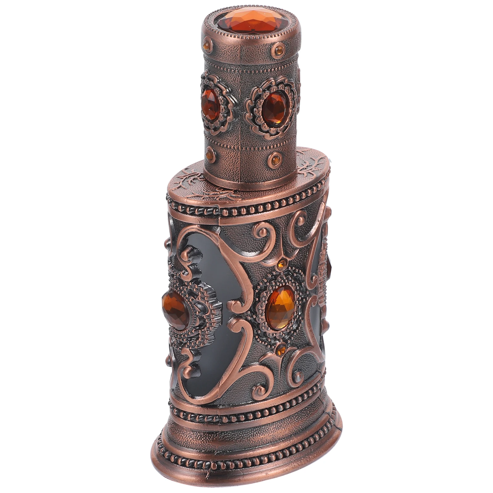 

Empty Perfume Bottles Decorative Mini Vintage Glass Alloy Sample Middle Eastern Fragrance Oil Storage Elegant Bathroom Vanity