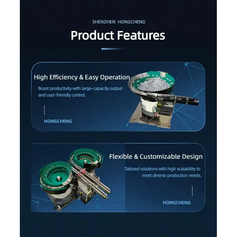 CE Certificate Precision Vibratory Cap Sorting Feeder 220V Stainless Steel Automatic Bottle Lid Feeding Equipment 1 Year for