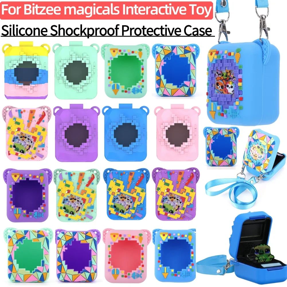 

Силиконовый чехол, защитный держатель от царапин, силиконовый чехол для кожи, противоударный чехол со шнурком для интерактивной игрушки Bitzee Dis Ney