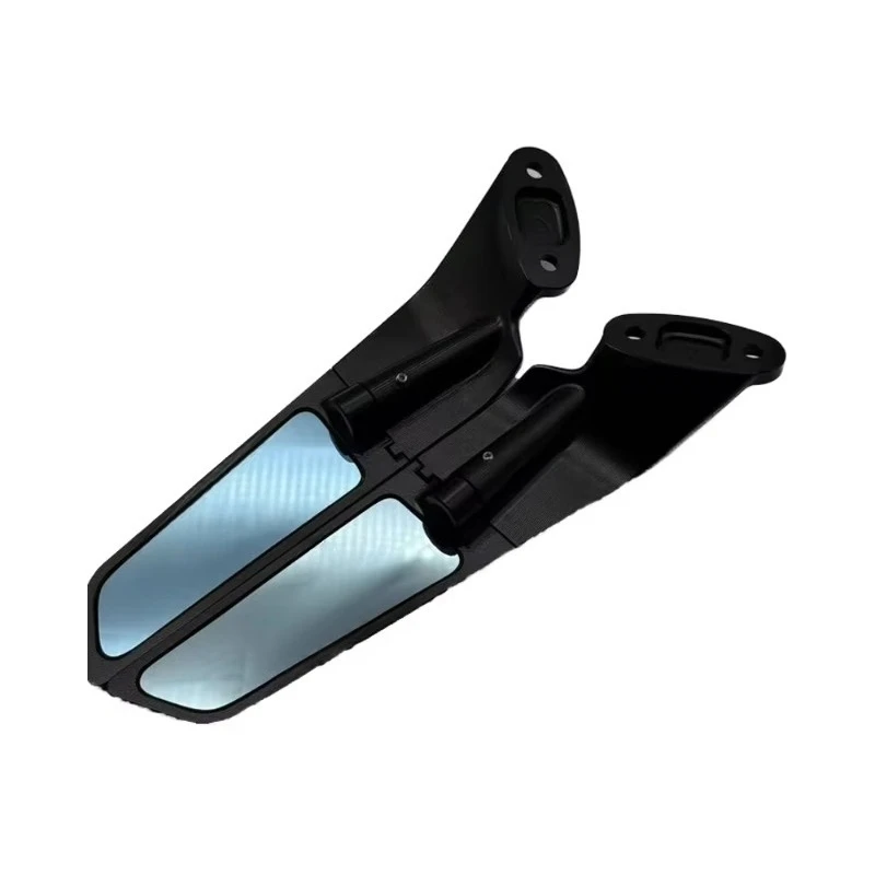 Custom Logo Mirrors for Kawasaki Ninja 400/650/300/250. Aluminum, 360° Adjustable.