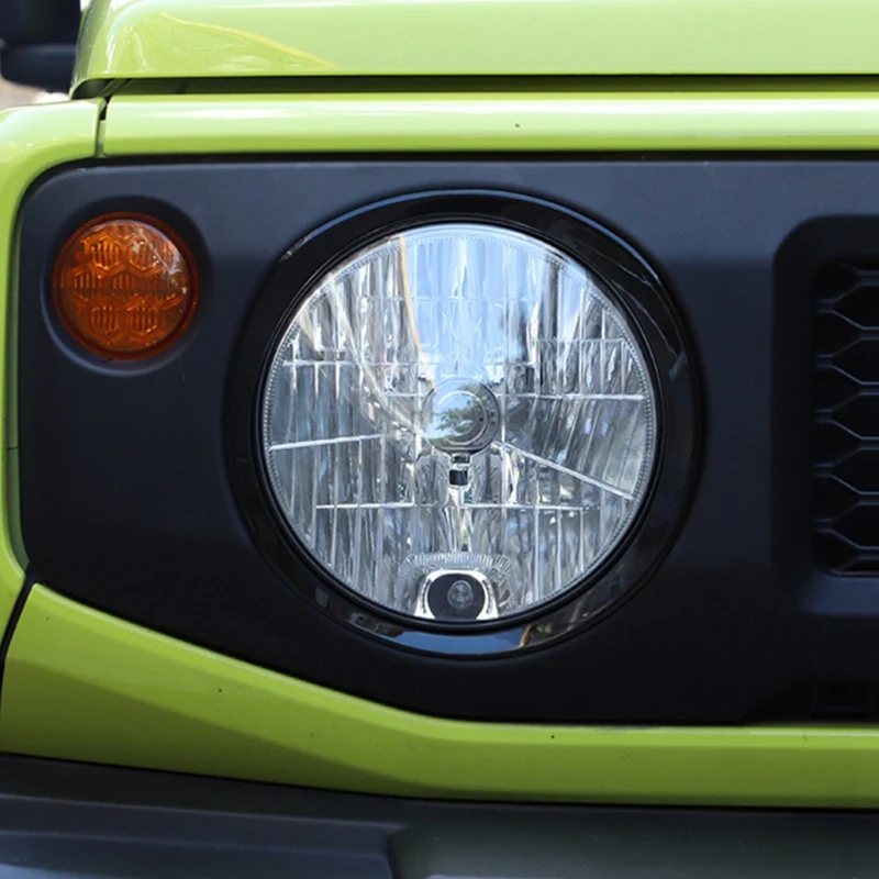 Couvercle de Lumière de Sauna Avant de Voiture, Décoration de Garniture pour Suzuki Jimny 2019-2024, Accessoires Extérieurs Noirs