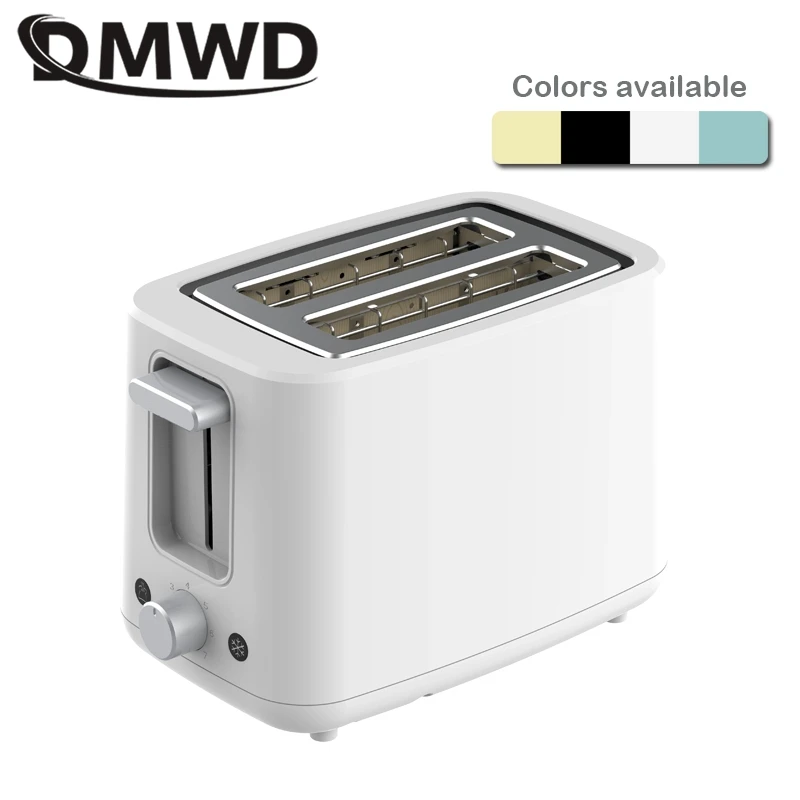 Tostadora eléctrica doméstica de 2 rebanadas, máquina para hacer sándwiches, tostadora de pan y bagels, horno para hornear, función automática de apertura, bandeja desmontable para migas, 220V