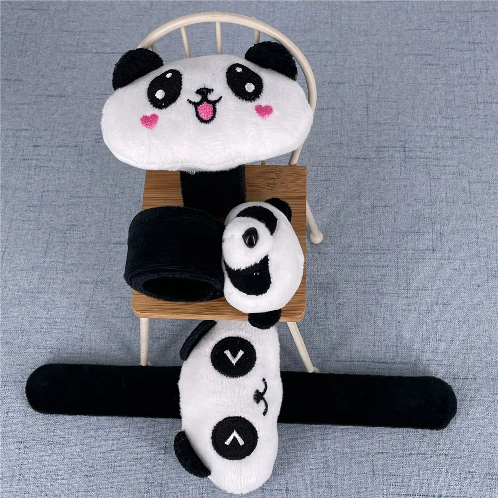 

3Designs , 4CM And 9CM , Panda Plush Animal Toy , Bracelet Wrist Belt Decorate Plush Stuffed Toy Doll
